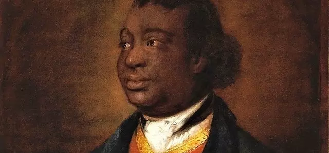 A famous portrait of Ignatius Sancho, by society artist Thomas Gainsborough.